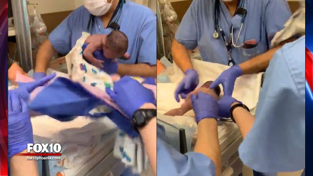 Video shot by family shows hospital staff dropping baby girl on her head