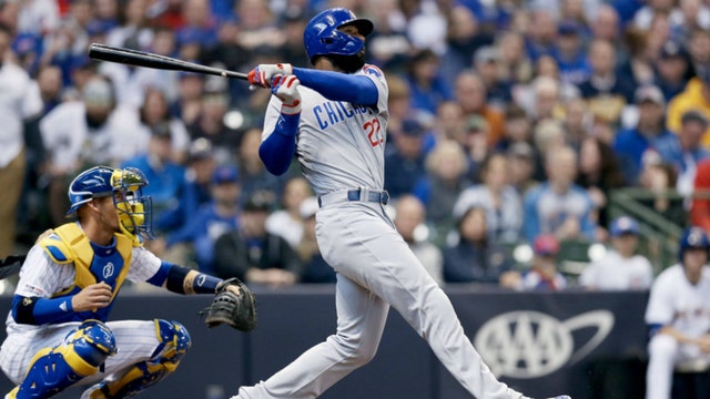 Cubs snap skid behind Heyward's 2 HRs, Hamels' 6 innings