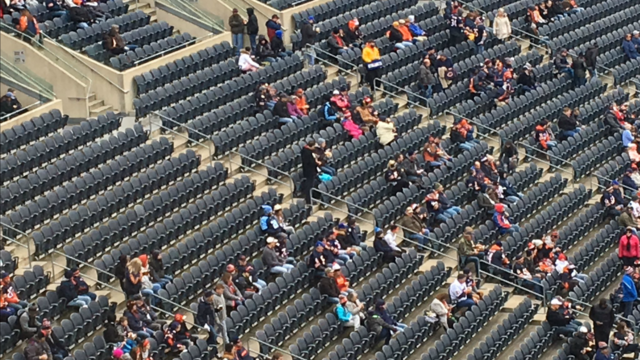 Thousands of Bears ticket holders don't show up for game