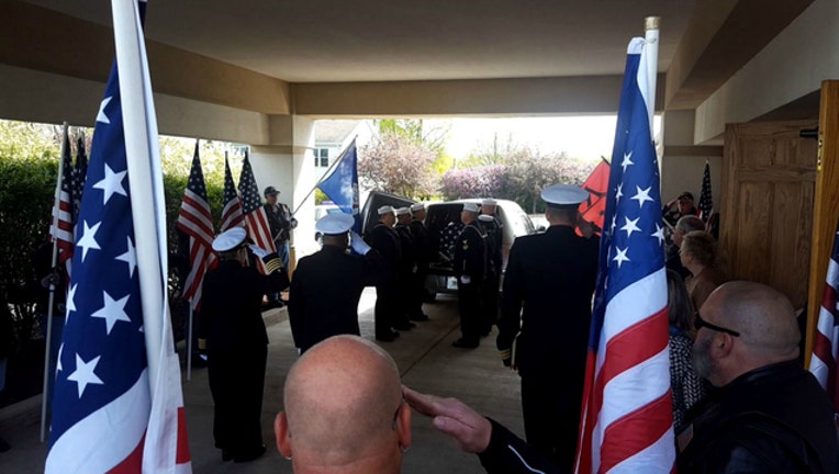 Navy Fireman 1st Class Michael Galajdik is laid to rest more than 75 years after he was killed at Pearl Harbor (Image courtesy Fresco user Nelson-Bey)
