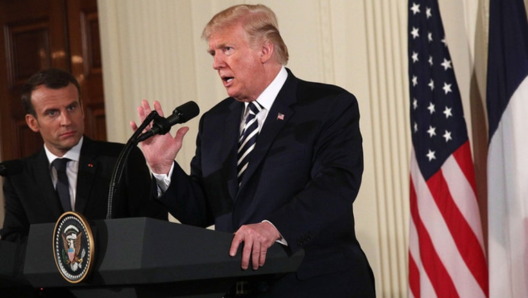 Trump and Macron (GETTY IMAGES)-401720