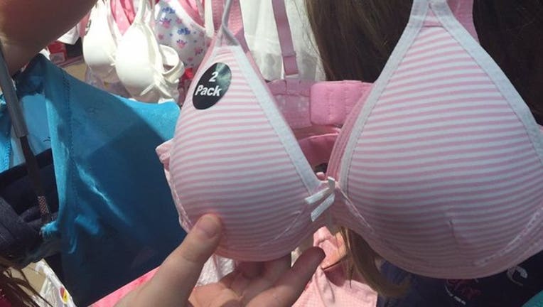 Clothing store blasted on social media for selling 'padded' bras to children