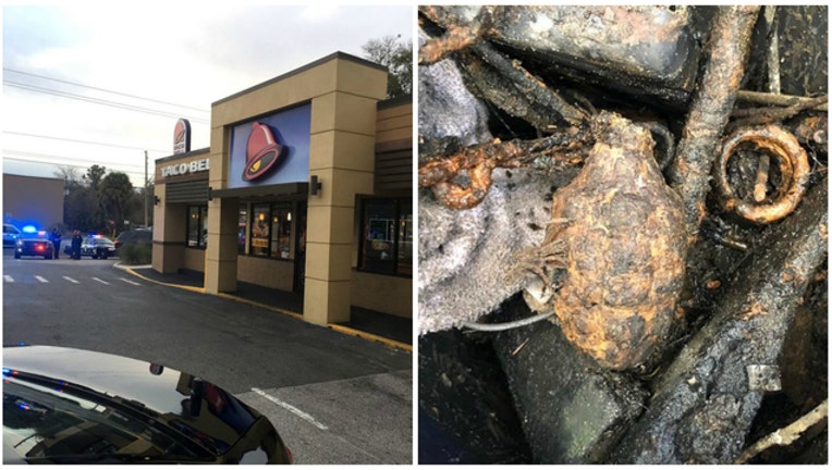 Grenade found at Taco Bell