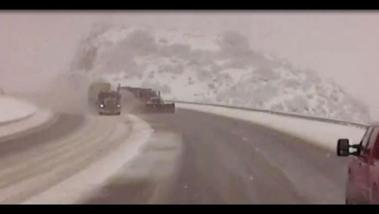 Plow crash photo courtesy Utah Department of Transportation
