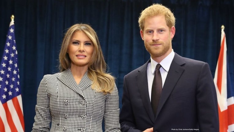 638acf98-GETTY-Melania Trump and Prince Harry