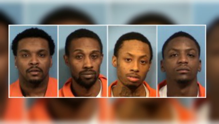 Lombard suspects Mashawn Barnes; Kevin Jones; Dion Young; Calvert Williams DuPage County sheriff's office