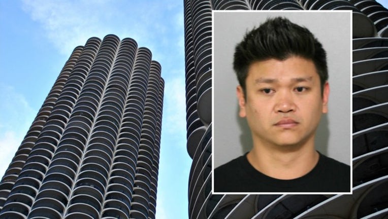 7faa6b81-Marina City stock image by cdelmoral with suspect photo