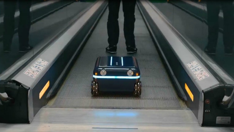 Robotic 'Travelmate' suitcase follows you