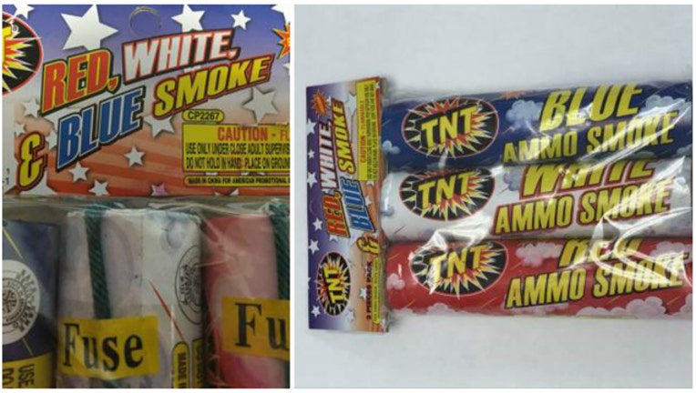9eda3a0c-Fireworks recalled because they could explode (they are only supposed to smoke)