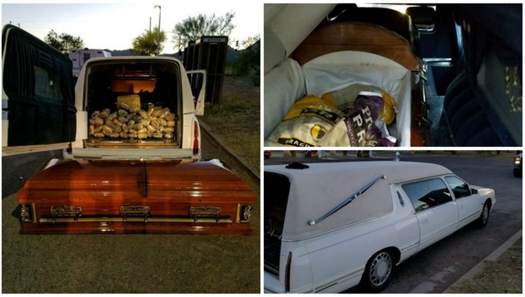 a56d9c2a-Customs agents find 67 pounds of pot inside a coffin (photo courtesy Customs and Border Patrol)