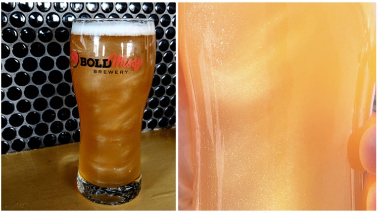 Glitter beer from Bold Missy Brewery in Charlotte, North Carolina