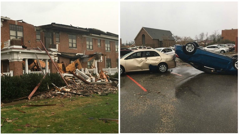 d5a4010a-Tornado damage at William Carey University in Hattiesburg, Mississippi (photos courtesy WCU)