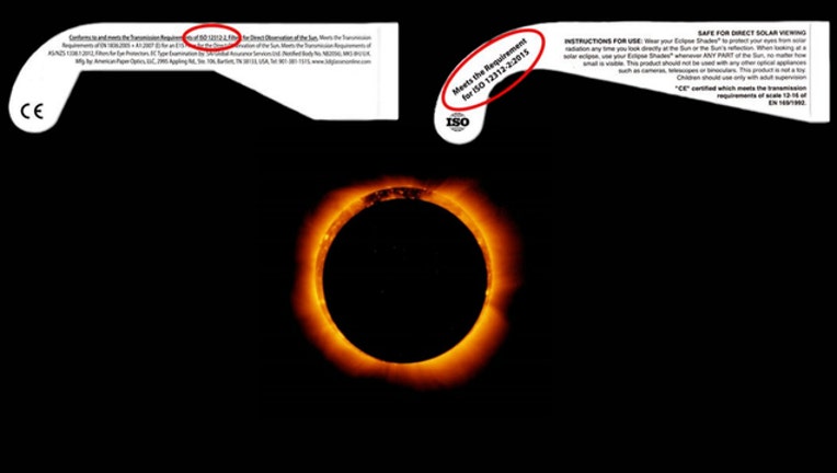 How do you know your solar eclipse glasses are safe