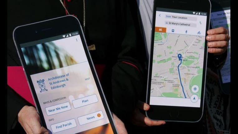 e48c7a2d-Closeups of the Catholic App courtesy of Archbishop Cushleys Twitter feed
