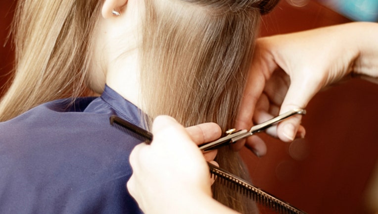 e57b2b7d-Haircut stock photo