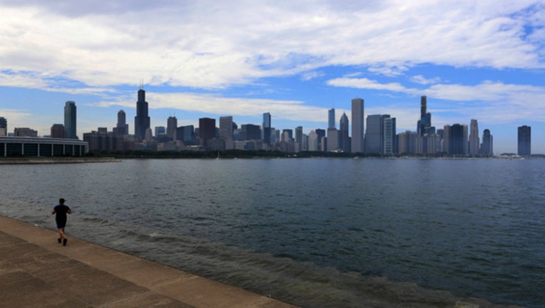 chicago lake skyline
