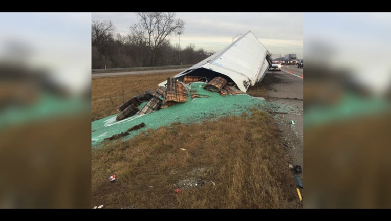 fc386f5d-Truckers loses his marbles near Indianapolis (Photo courtesy Indiana State Police)