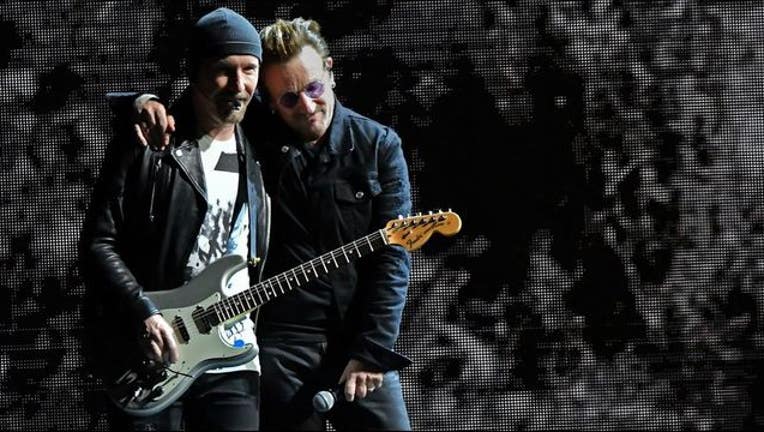 GETTY - The Edge and Bono of the band U2