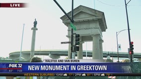 Lanes to close on Van Buren Street Wednesday for Greektown monument construction