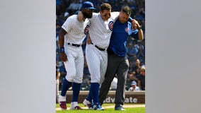 Cubs' Anthony Rizzo exits Pirates game with sprained right ankle