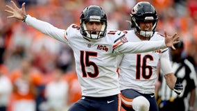 Bears kicker Eddy Pineiro questionable with knee injury