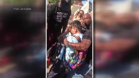 Video shows group of Philly dads comforting nervous student on first day of school