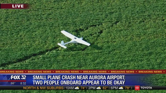 Small plane crashes near Aurora airport