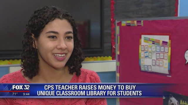 Chicago teacher raises money to buy unique classroom library for students
