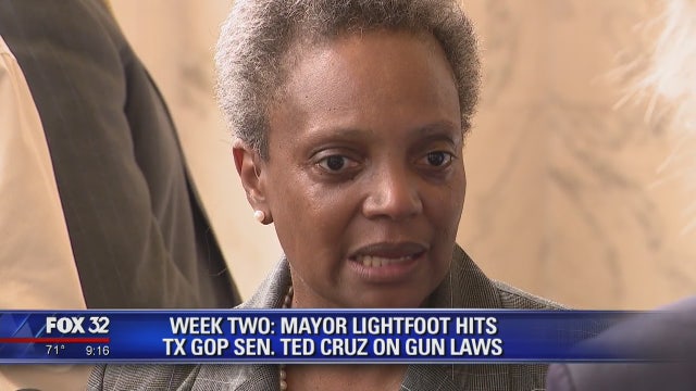 Mayor Lightfoot hits Senator Ted Cruz again on gun laws