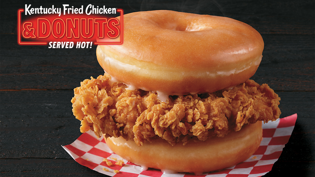 KFC is testing out a fried chicken and donut sandwich for a limited time only in select stores