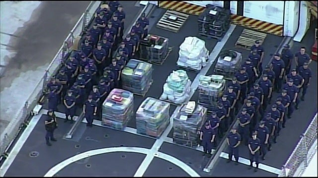Coast Guard offloads over 12,000 pounds of cocaine in Florida