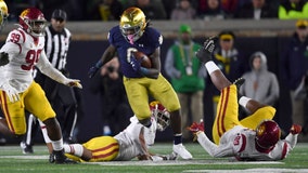 No. 9 Irish ride Jones' 176 yards to 30-27 victory over USC