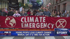 Young people lead climate change march in Chicago, say it's time for action