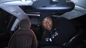 ‘I couldn’t stop laughing’: Dashcam captures ‘priceless’ startled face of car burglar