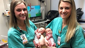 Identical twin nurses help deliver identical twin babies at same hospital where they were born