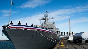 Navy commissions new USS Indianapolis at Burns Harbor along Lake Michigan