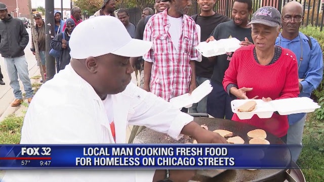 Local man cooks fresh food for homeless on Chicago streets