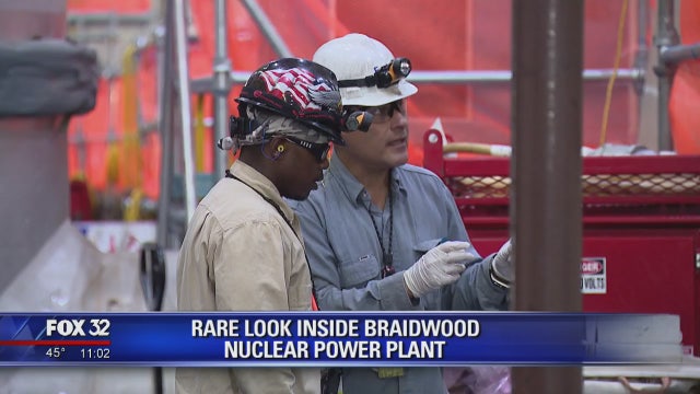 Rare look inside Braidwood nuclear power plant