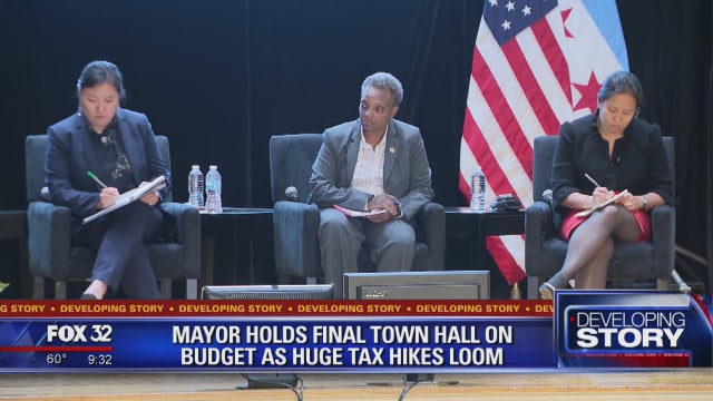 Mayor holds final town hall on budget crisis as huge tax hikes loom