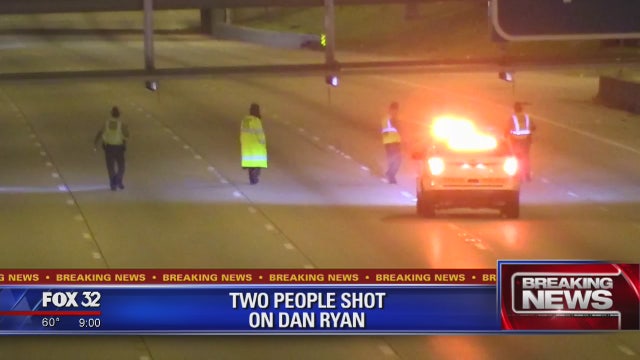 Two people shot on Dan Ryan