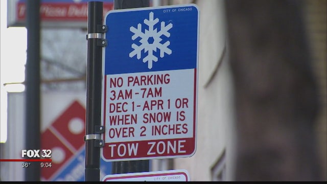 Overnight parking ban in Chicago begins early Sunday