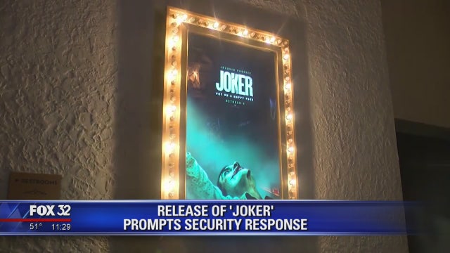 Release of 'Joker' movie prompts security response in Chicago, across country