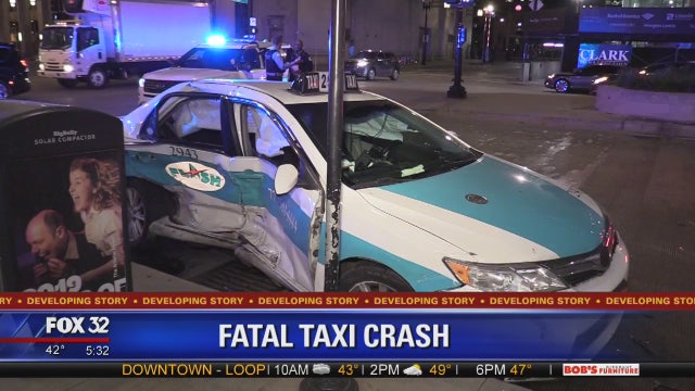 Taxi passenger killed in Loop crash