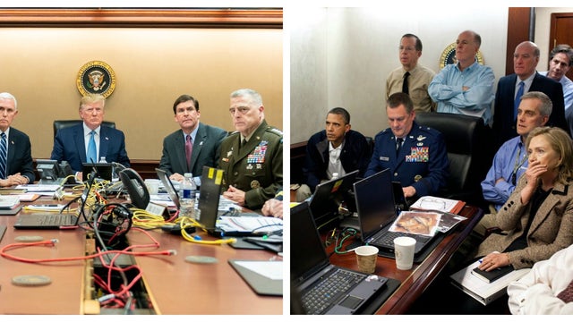 Trump, Obama raid photos show stark differences
