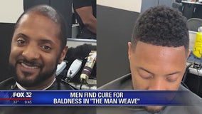 Men find cure for baldness with the 'man weave'