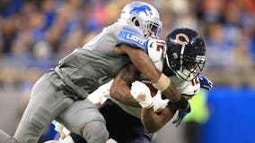 Trubisky’s 3rd TD pass lifts Bears to 24-20 win over Lions