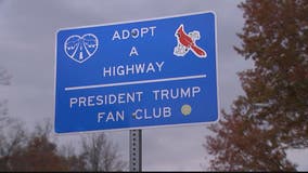 Adopt a Highway sign shows love for President Trump in Fairfax County