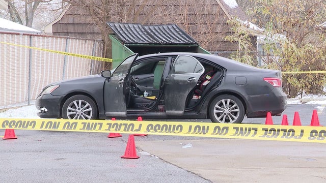 Vehicle sprayed with more than a dozen bullets, child in back seat miraculously not hit