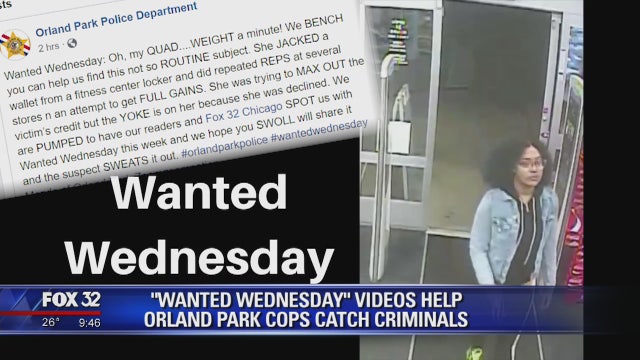 'Wanted Wednesday' videos help Orland Park cops catch criminals