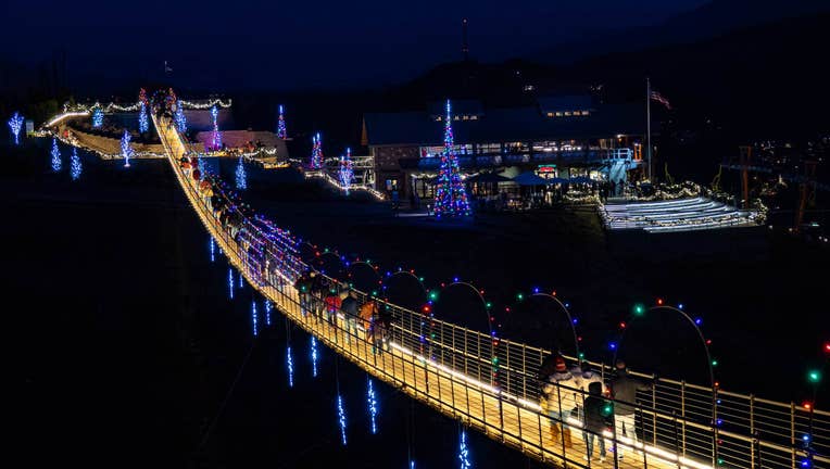 “Lights Over Gatlinburg” at the Gatlinburg SkyLift Park.